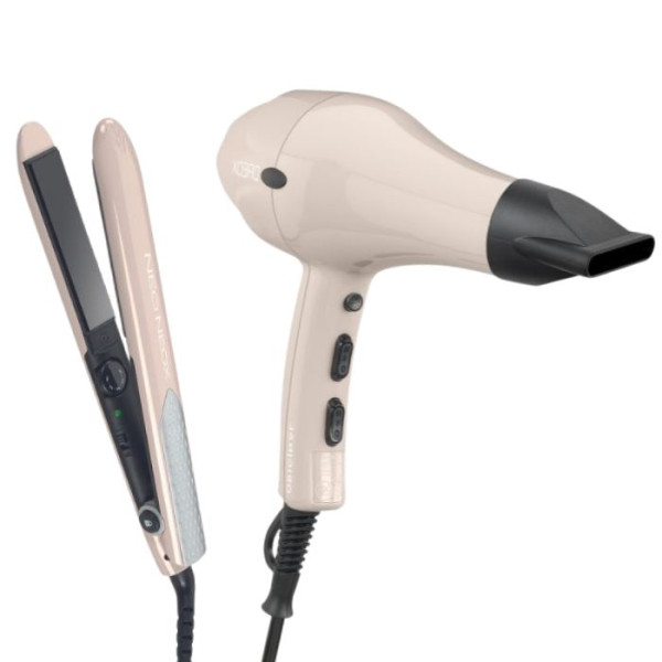copy of Duo Hair Dryer Dreox and Straightener Neoneox Cold Pink Sibel