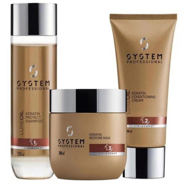 Pack LuxeOil System Professional Masque, Conditionner et le Shampooing OFFERT