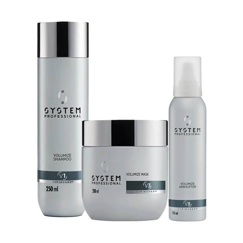 Rutina profesional Volumize System con shampoo GRATIS