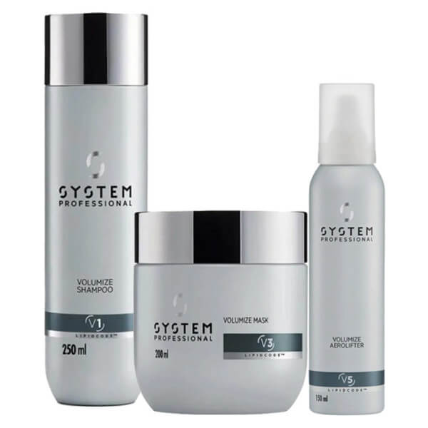 Rutina profesional Volumize System con shampoo GRATIS