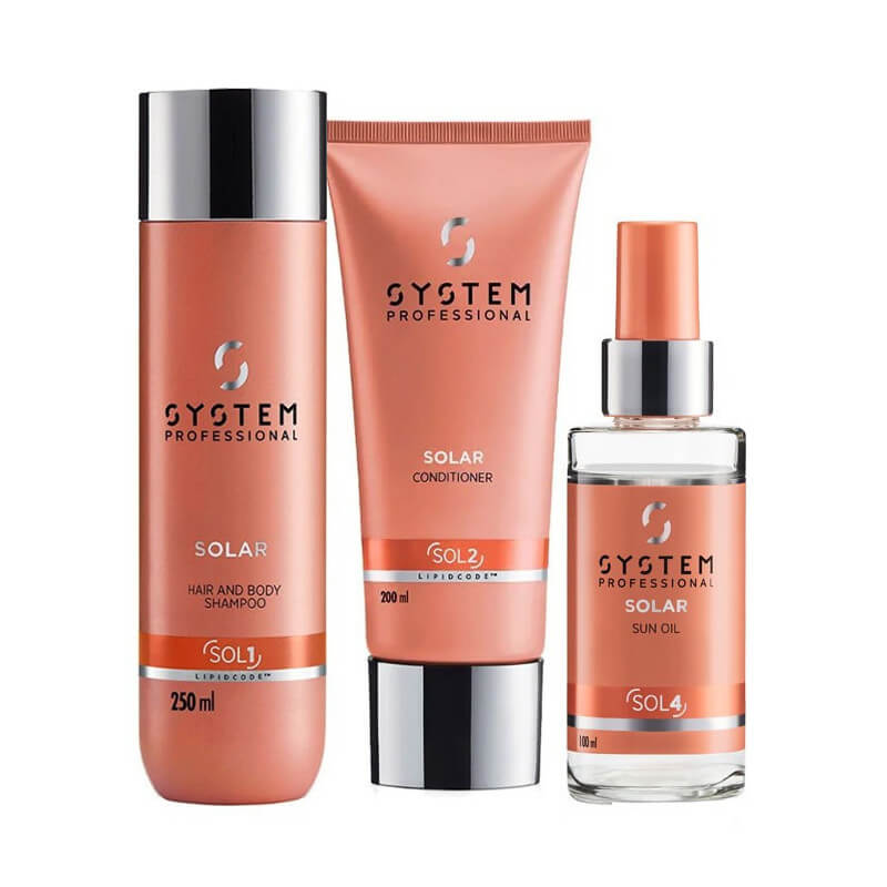 Rutina Solar System Professional con shampoo GRATIS