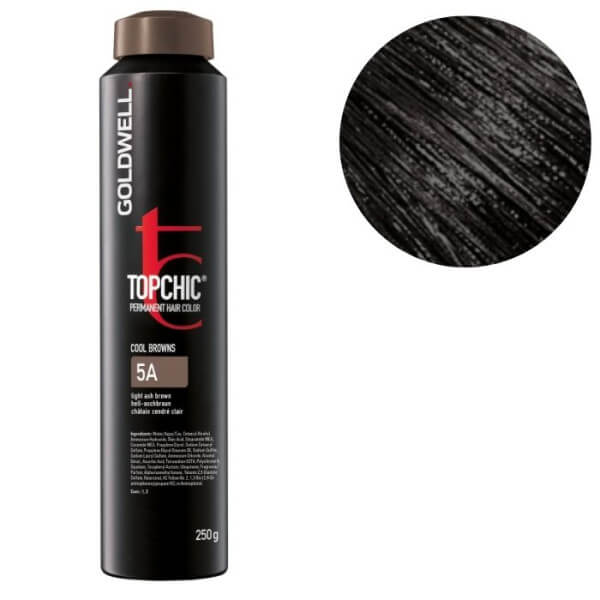 Coloración Topchic 5a castaño claro ceniza Goldwell 250ml