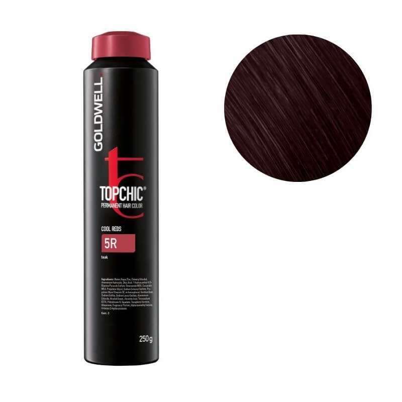 Coloración Topchic 5r castaño claro rojo Goldwell 250ml