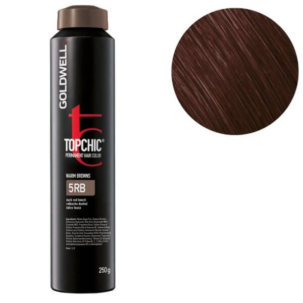 Coloração Topchic 5rb castanho claro faia escura Goldwell 250ml Coloração Topchic 5rb castanho claro faia escura Goldwell 250ml