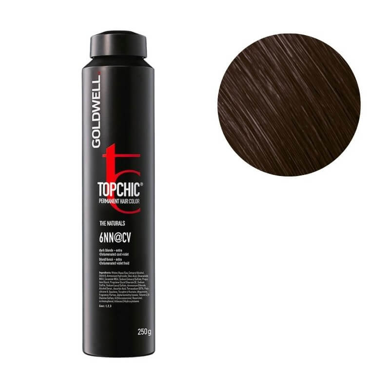 Coloration Topchic 6nn@cv dunkelblond extra aufgehelltes violett Goldwell 250ml