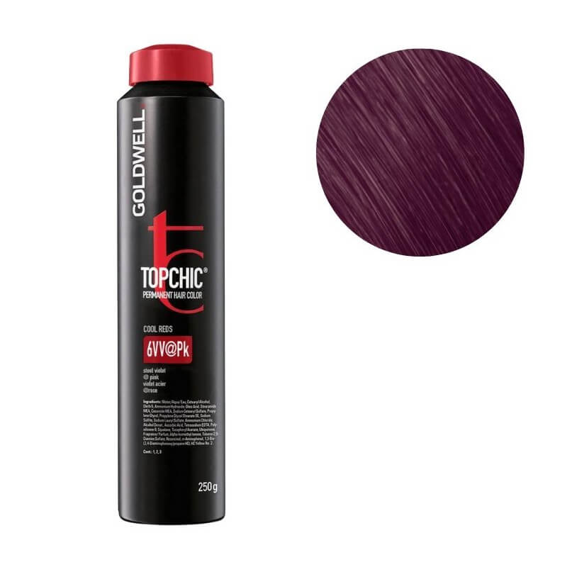 Kleuring Topchic 6vv@pk donkerblond intens violetroze Goldwell 250 ml