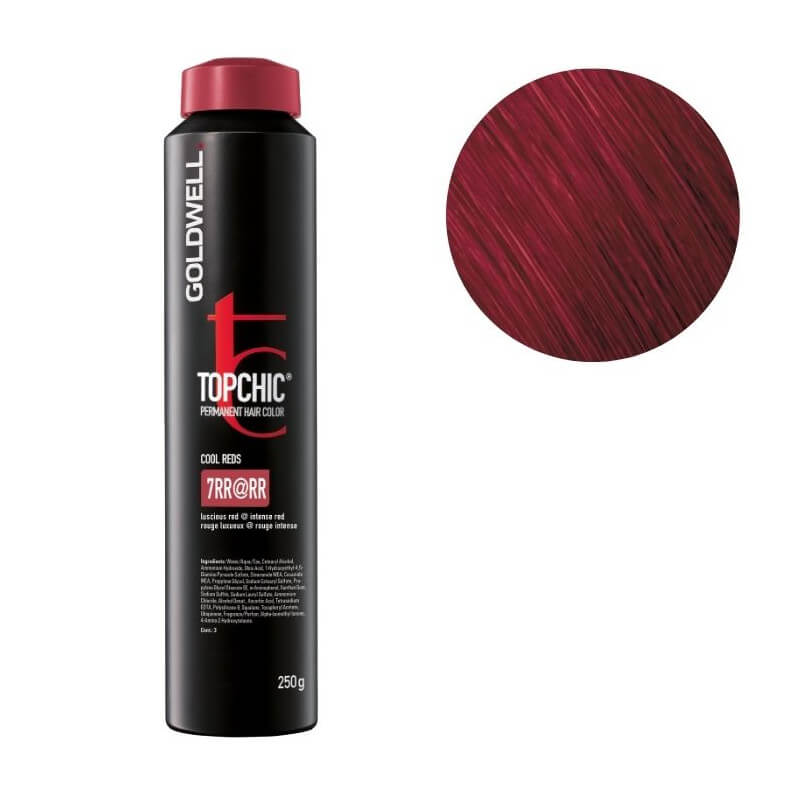 Coloração Topchic 7rr@rr vermelho luxuoso@vermelho intenso Goldwell 250ml