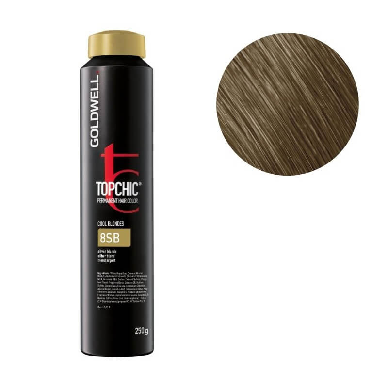 Kleuring Topchic 8sb licht beige zilverblond Goldwell 250ml
