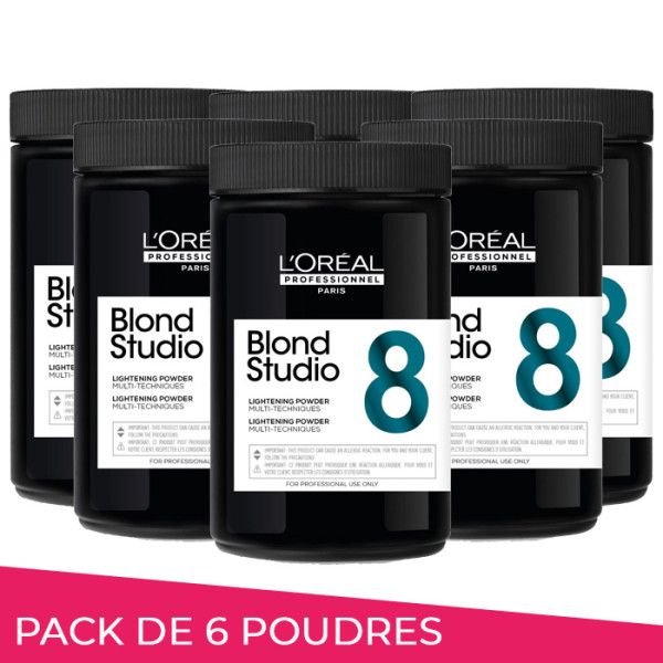 copy of Polvere decolorante multitecnica 8 toni Blond Studio L'Oréal Professionnel 500g
