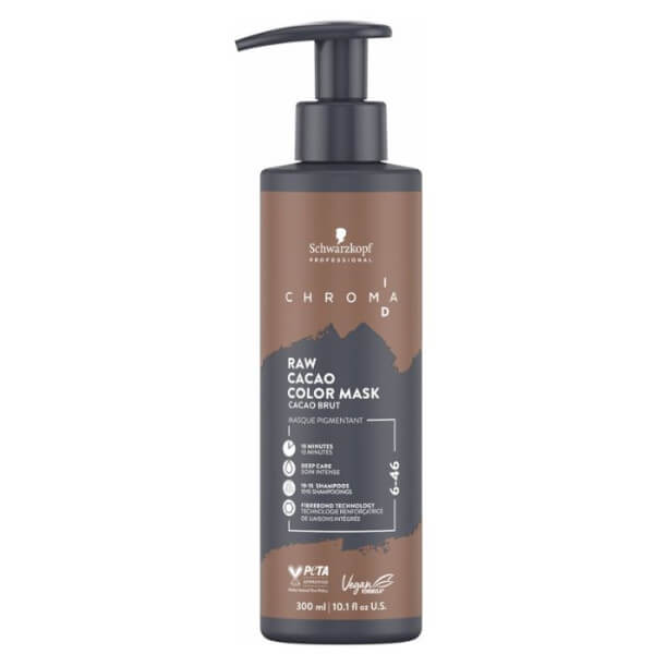 Nährende pigmentierte Maske 6-46 Chroma ID von SCHWARZKOPF 300ML.