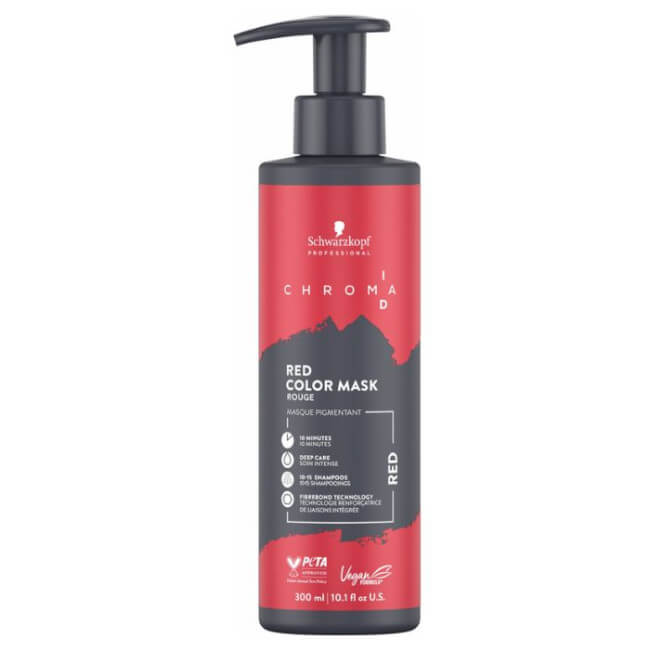 Voedende gepigmenteerde masker Rood Chroma ID SCHWARZKOPF 300ML