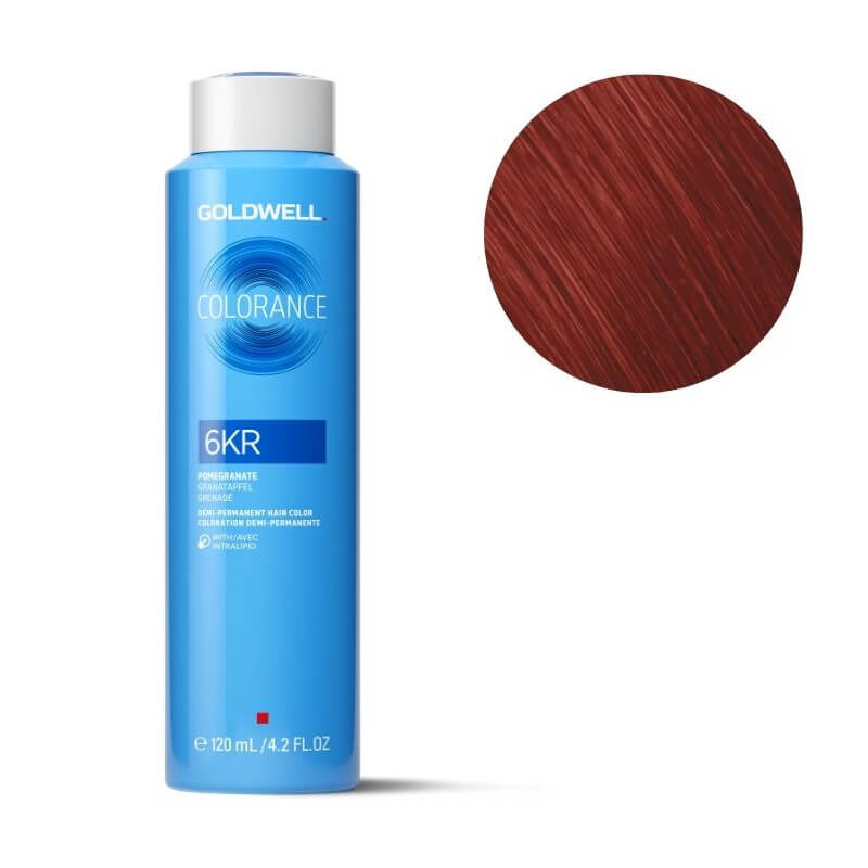 Kleuring Colorance 6kr kleur donkerblond koperrood Goldwell 120ml