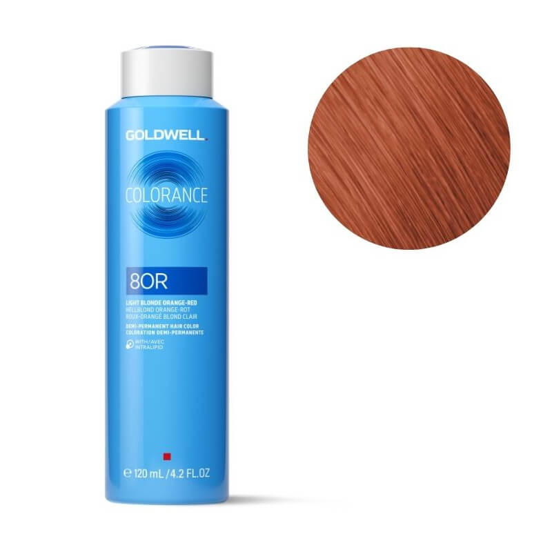 Colorazione Colorance 8or biondo chiaro arancione rosso Goldwell 120ml
