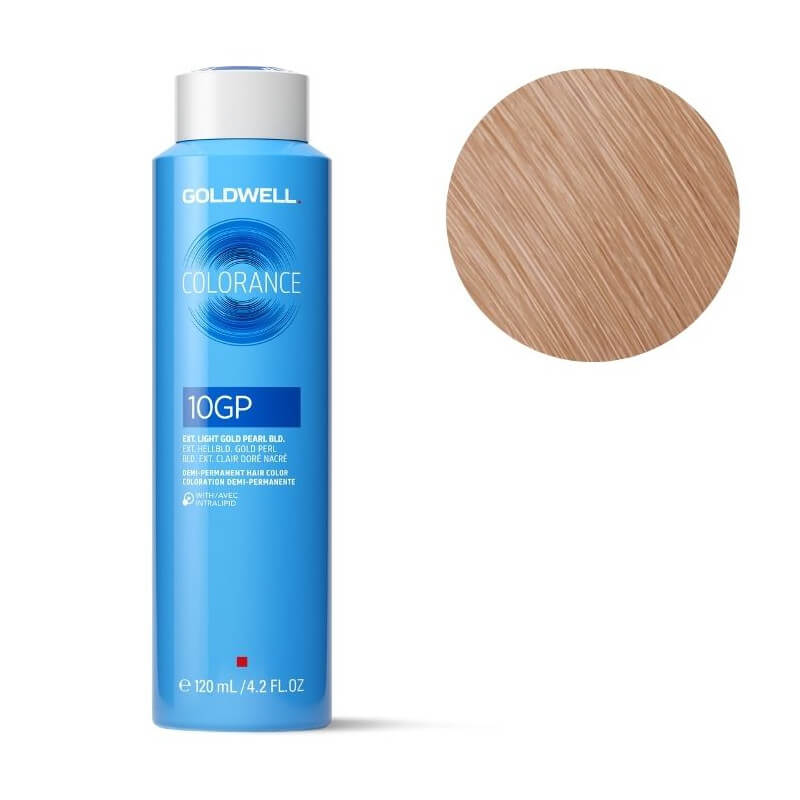 Kleuring Colorance 10gp kleur extra licht goudblond parelmoer Goldwell 120ml