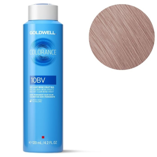 Coloration Colorance 10bv col blond extra clair beige violet Goldwell 120ml