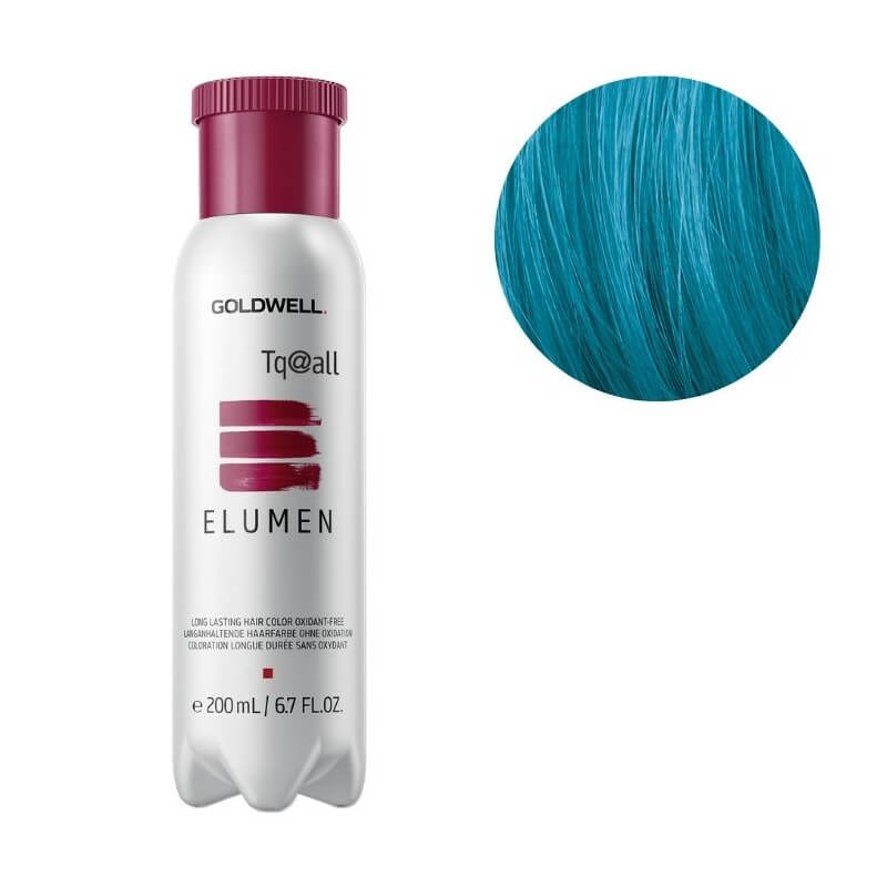 Kleuring Elumen tq@all turquoise rood Goldwell 200ml