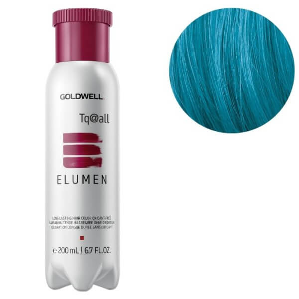 Kleuring Elumen tq@all turquoise rood Goldwell 200ml