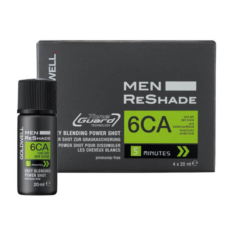 Coloração Men Reshade 6ca loiro escuro cinza frio Goldwell 4 doses x 20ml