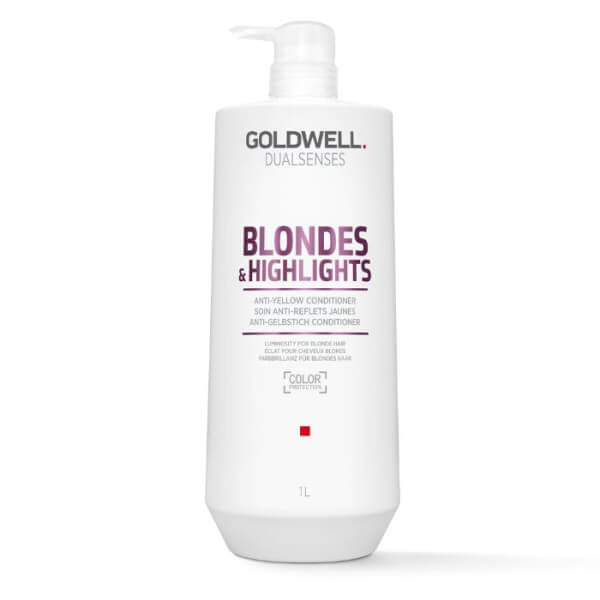 Condicionador anti-amarelo Dual Senses Blonde&Highlights Goldwell 1000ml Condicionador anti-amarelo Dual Senses Blonde&Highlights Goldwell 1000ml