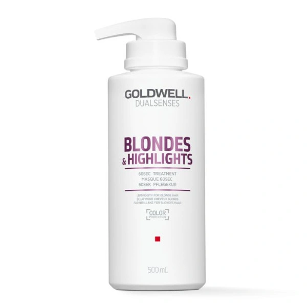 Haarmaske gegen Gelbstich 60 Sekunden Dual Senses Blonde&Highlights Goldwell 500ml Haarmaske gegen Gelbstich 60 Sekunden Dual Senses Blonde&Highlights Goldwell 500ml