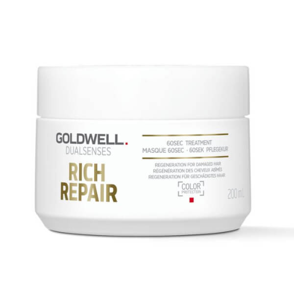 Tratamento reestruturante 60 segundos Dual Senses Rich Repair Goldwell 200ml Tratamento reestruturante 60 segundos Dual Senses Rich Repair Goldwell 200ml