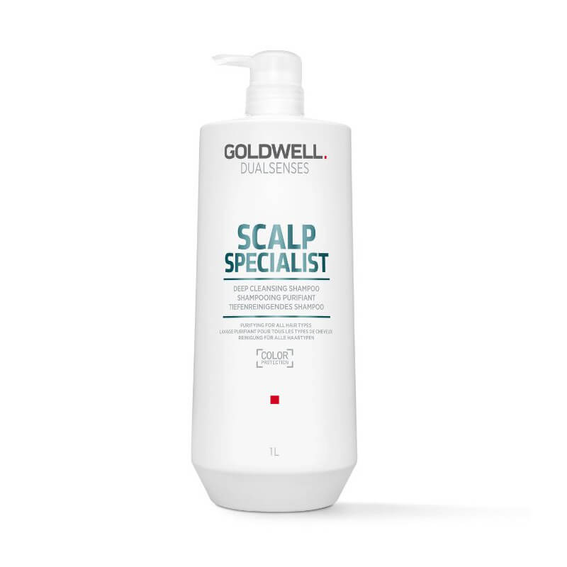 Champô de limpeza profunda para o couro cabeludo Dual Senses Scalp Specialist Deep Cleansing Goldwell 1000ml