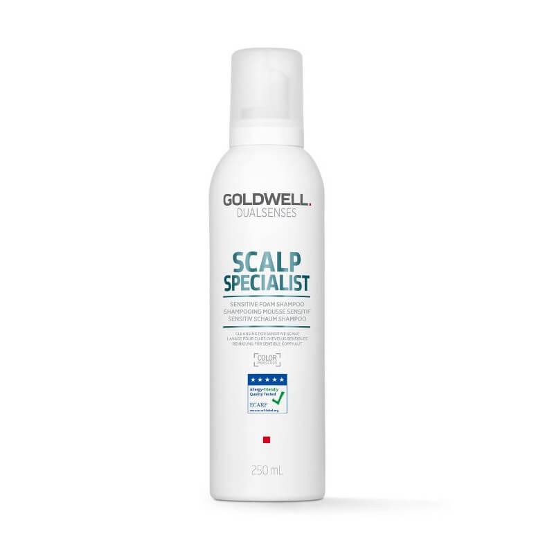 Champô mousse para couro cabeludo sensível Dual Senses Scalp Specialist Sensitive Foam Goldwell 250ml