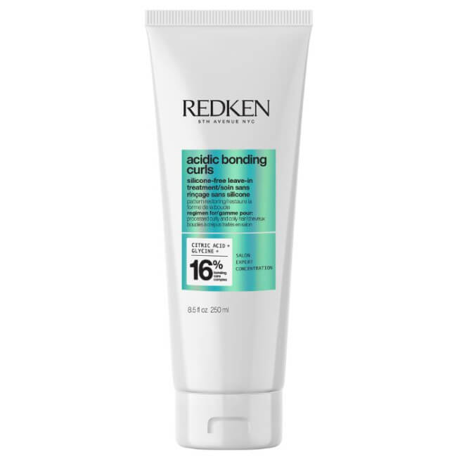 Tratamento sem enxágue para cabelos cacheados danificados Acidic Bonding Curls 250ml.