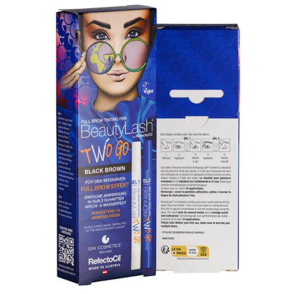 Stylos voor het verven van Donkerbruine Wenkbrauwen Two Go BeautyLash Stylos voor het verven van Donkerbruine Wenkbrauwen Two Go BeautyLash