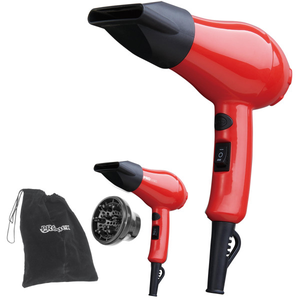 Secador de pelo Mini Promex compacto 1050W Rojo Rojo Secador de pelo Mini Promex compacto 1050W Rojo Rojo