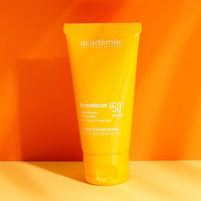 Fluide zonbescherming voor het gezicht SPF 50+ Bronzecran Académie Scientifique de Beauté