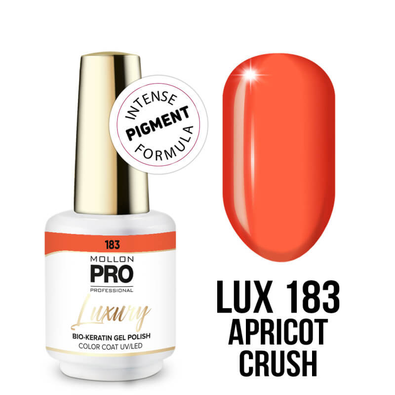 Permanente nagellak Luxury nr. 183 Abricot Crush van Mollon.