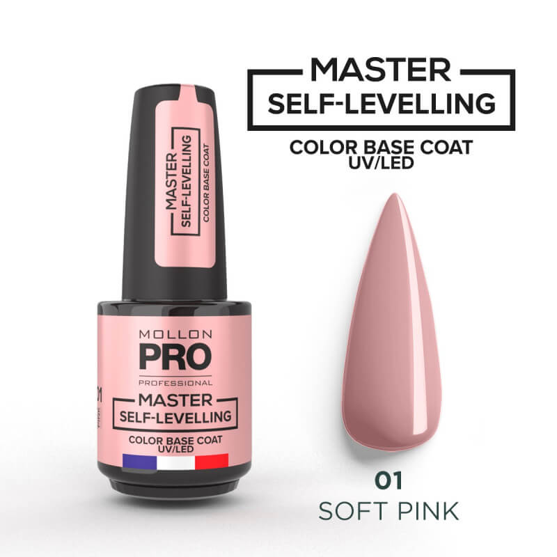 Base Master Base Self Levelling n°01 Soft Pink MollonGrundmeister Grundselbstnivellierung Nr. 01 Weiches Rosa Mollon