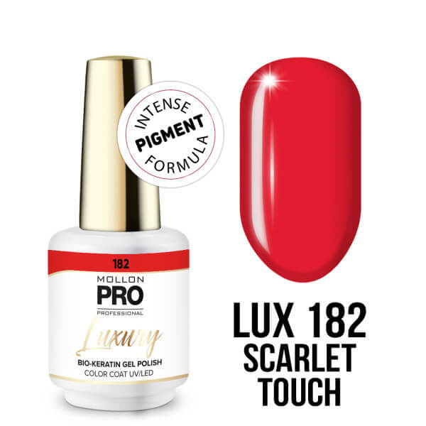 Permanente nagellak Luxury nr. 182 Scarlet Touch van Mollon Permanente nagellak Luxury nr. 182 Scarlet Touch van Mollon