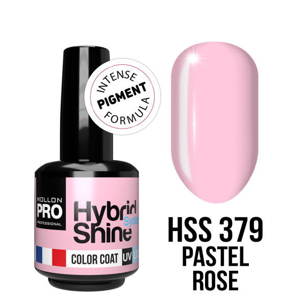 Smalto semipermanente Hybrid Shine 8 ml n°379 Rosa Pastello Mollon