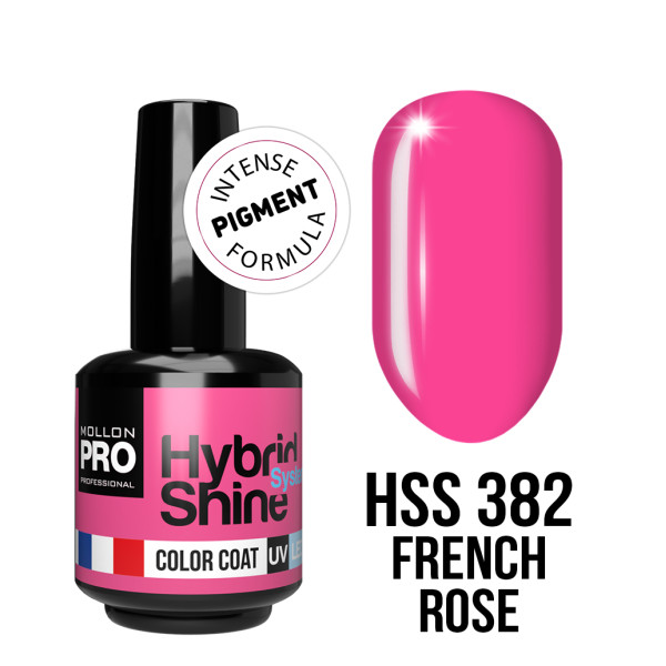 Esmalte semi-permanente Hybrid Shine 8ml n°382 Rosa Francés Mollon