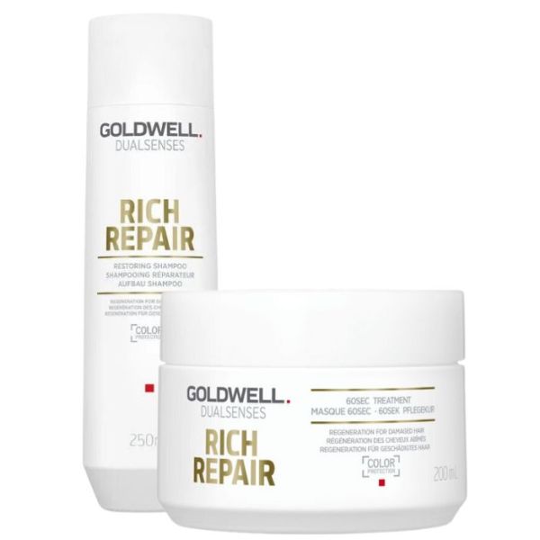 Dual Senses Rich Repair Shampoo 250ml by Goldwell