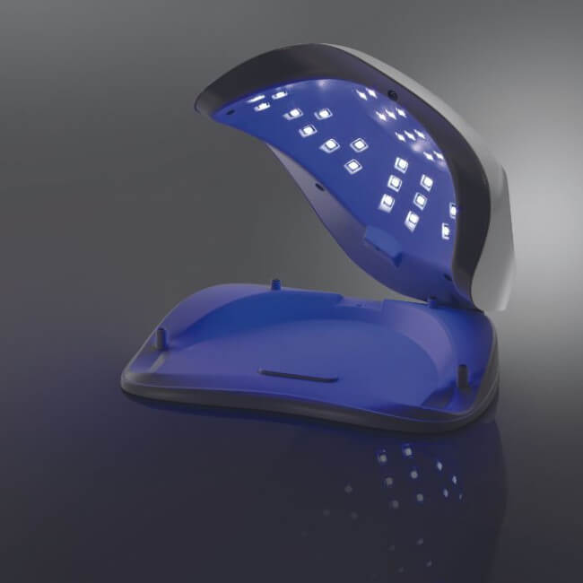 Lamp SUN X MIA 48 Led UV professioneel voor het uitharden van gel nagellak op handen en voeten.
