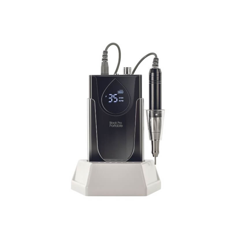 Lixadeira profissional BLACK PRO PORTABLE 35000 recarregável/portátil.