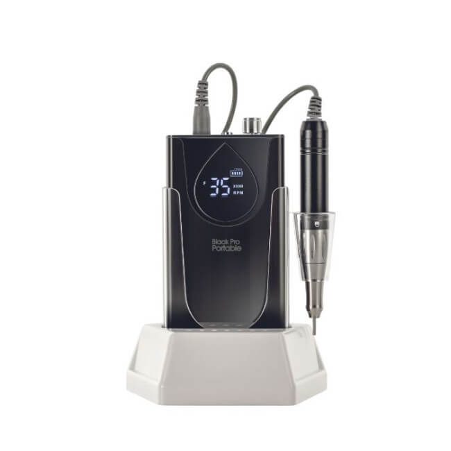 Lixadeira profissional BLACK PRO PORTABLE 35000 recarregável/portátil.