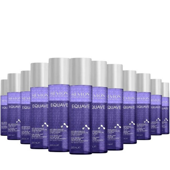 Pack de 12 sprays desembaraçantes anti-reflexos amarelos Equave™ Revlon 200ML.