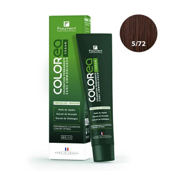 Kleuring Colorea Vegan 5/72 lichtbruin middenbruin ir Fauvert Professionnel 100ml Kleuring Colorea Vegan 5/72 lichtbruin middenbruin ir Fauvert Professionnel 100ml