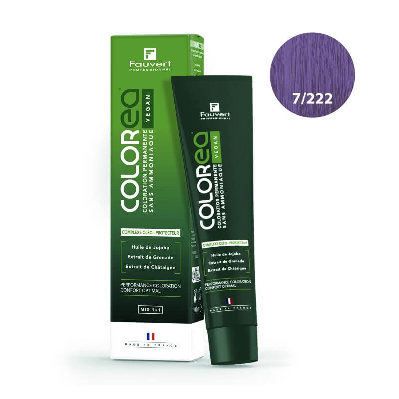 Kleuring Colorea Vegan 7/222 ultra-intensief violet Fauvert Professionnel 100 ml