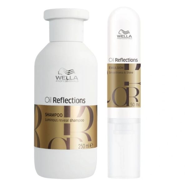 Duo Oil Reflections cheveux fins Wella Le shampooing à -50%