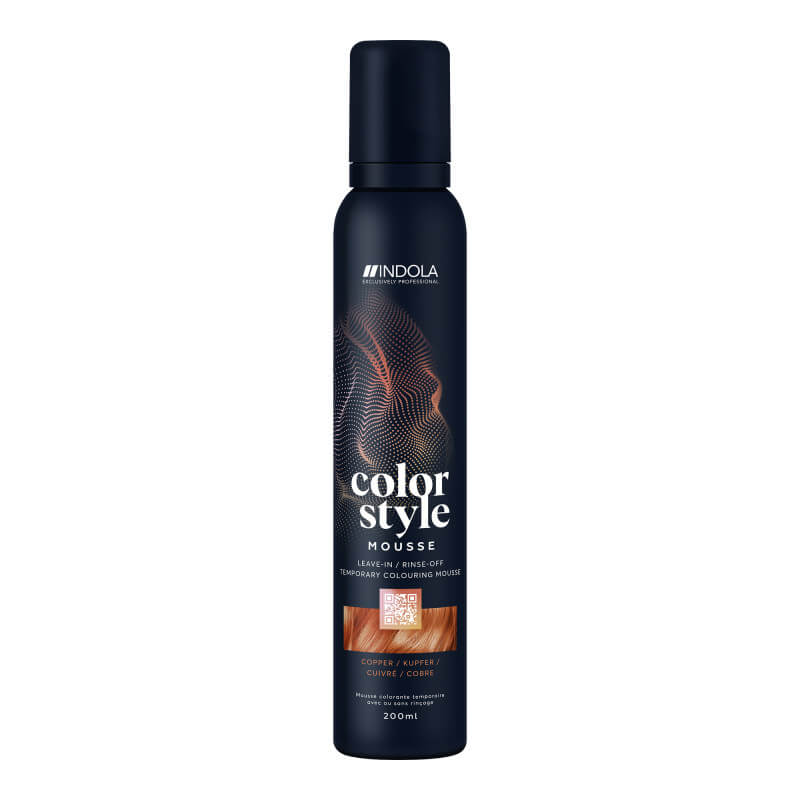 copy of Mousse kleurstof en styling donkerblond Indola 200ML.