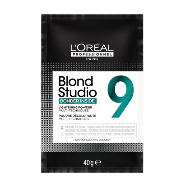 Sachet de polvo decolorante Blond Studio 9 Bonder Inside L'Oréal Professionnel 40g