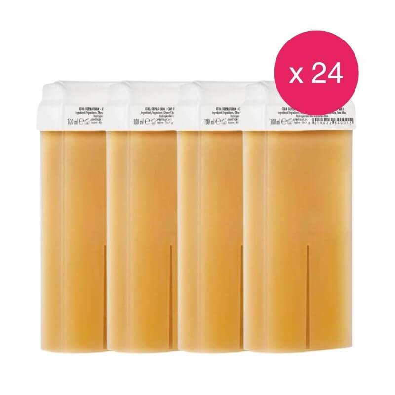 Pack 24 Wegwerpwaxpatronen Honing Xanitalia