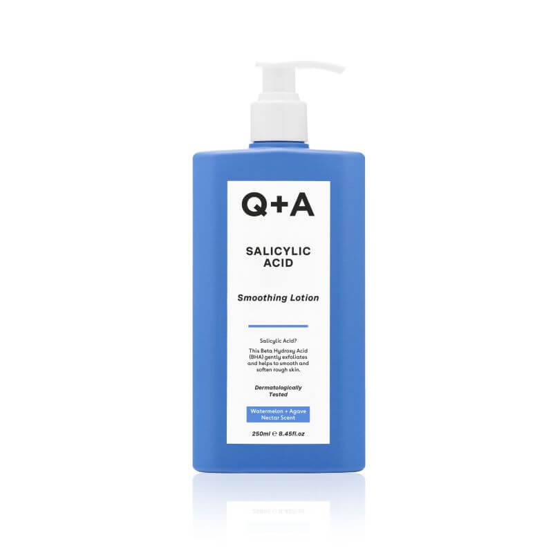 Loção esfoliante corporal com Ácido Salicílico Q+A 250ML