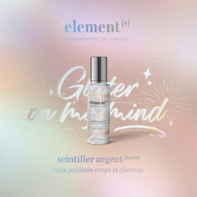 Óleo com brilho prateado para corpo e cabelo Elements 50 ML