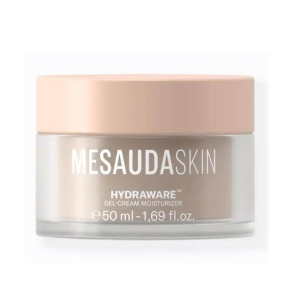 Hydraware 24-uurs gel-crème van Mesauda, 50 ml. Hydraware 24-uurs gel-crème van Mesauda, 50 ml.